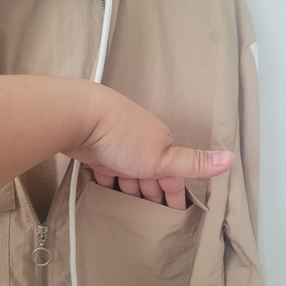 Zara Anorak Jacket Relax Fit Oversized Cropped Jacket Size Small - Picture 9 of 16